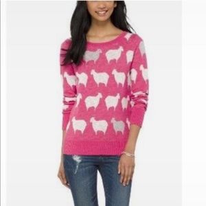 Mossimo Pink Sheep Knit Sweater | Large